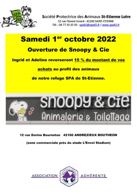 Ouverture Snoopy & Cie