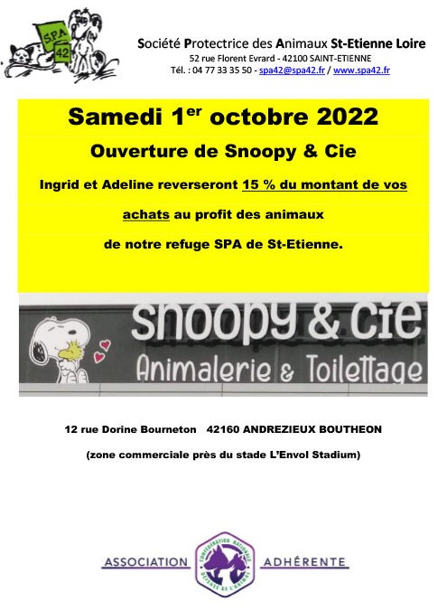 Ouverture Snoopy & Cie