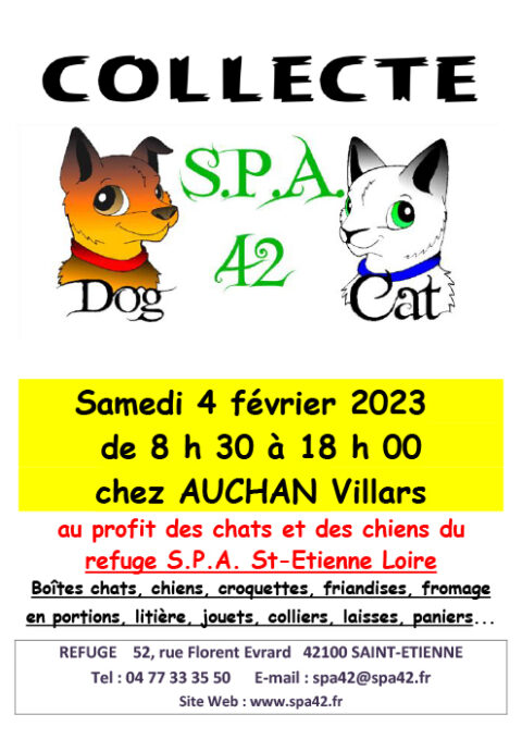 Collecte Auchan Villars – 4 février 2023
